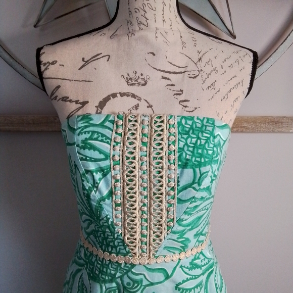 Rare Lilly Pulitzer Originals Bloomy Dress Shorely Blue Toucan Tango Print - 4 - Picture 5 of 14